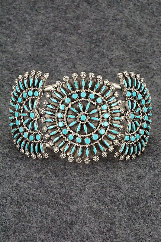 Turquoise & Sterling Silver Bracelet - Merlinda Chavez