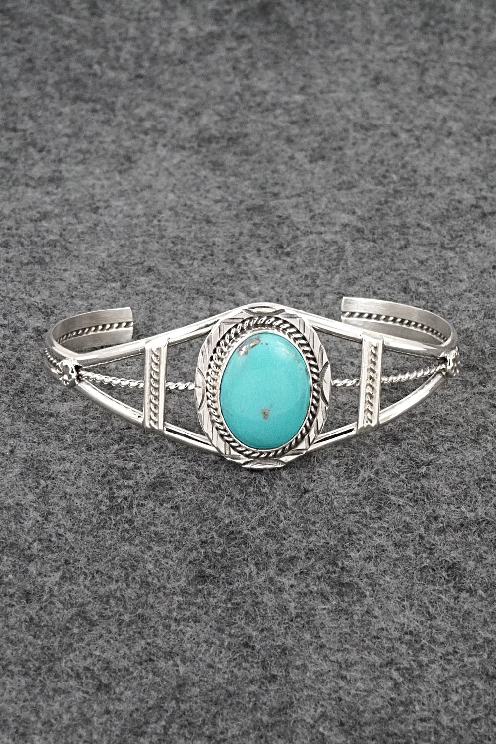 Turquoise & Sterling Silver Bracelet - Ella Spencer