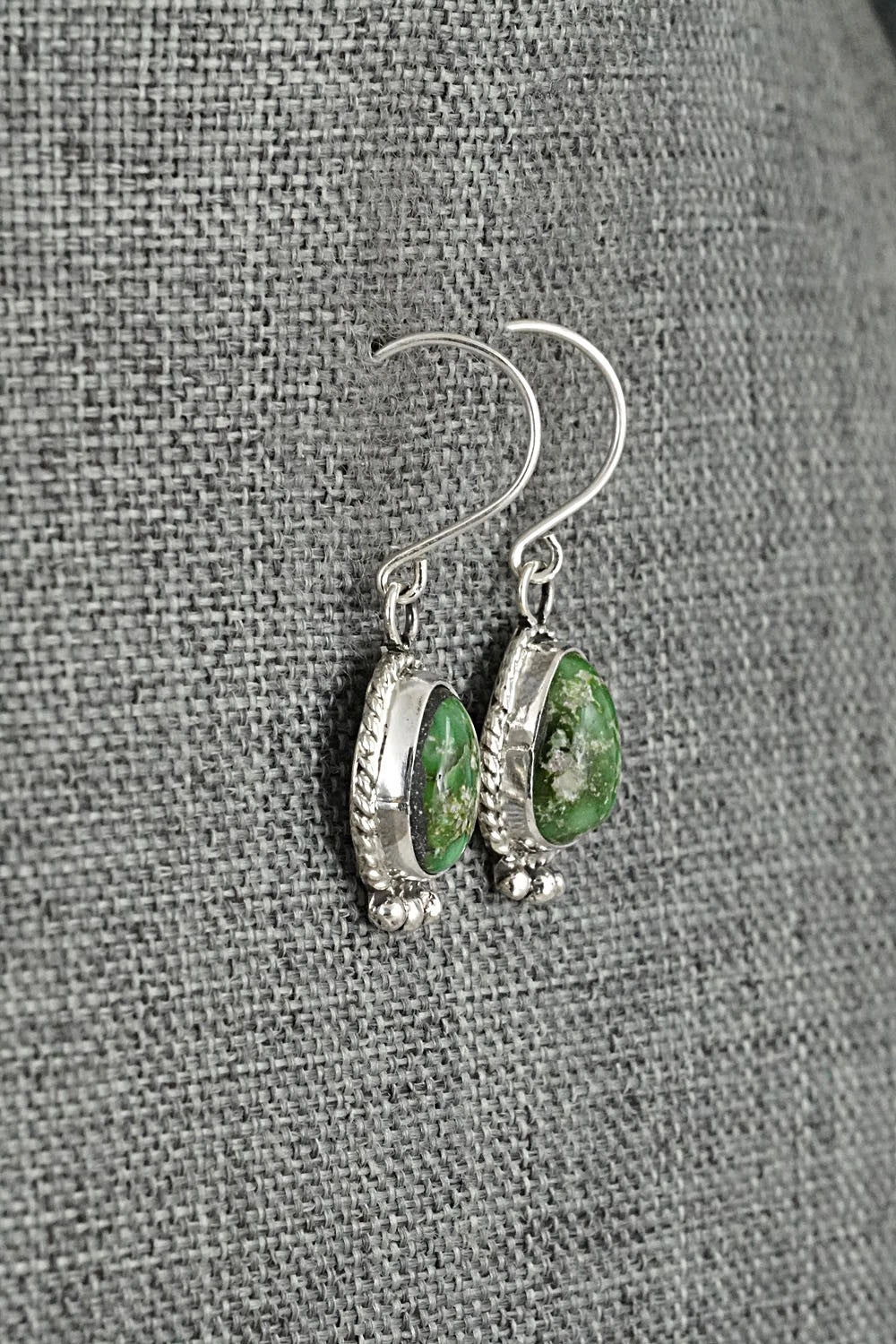 Turquoise & Sterling Silver Earrings - Rosemary Saunders