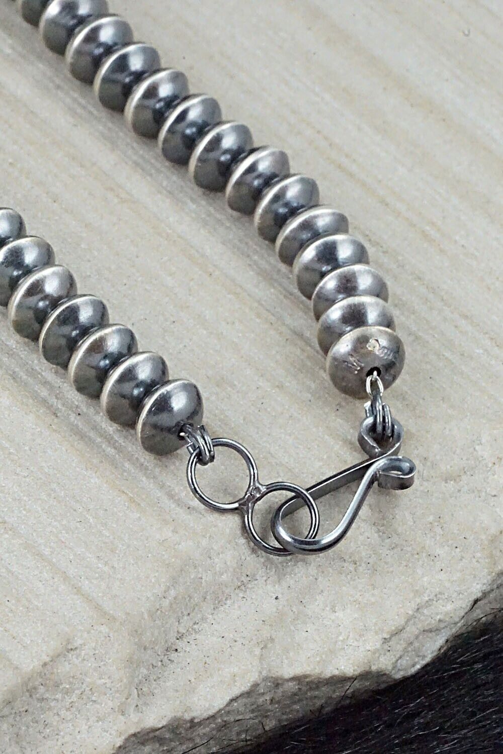 Sterling Silver Navajo Pearl Necklace - Michelle James
