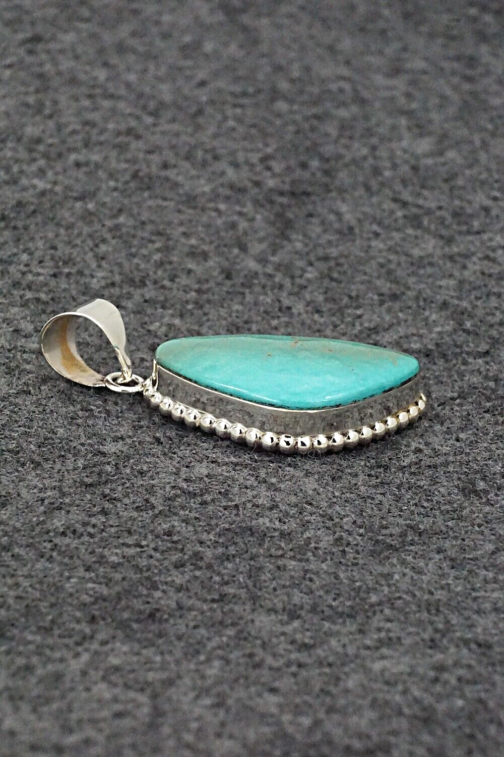 Turquoise & Sterling Silver Pendant - Lamy Castillo