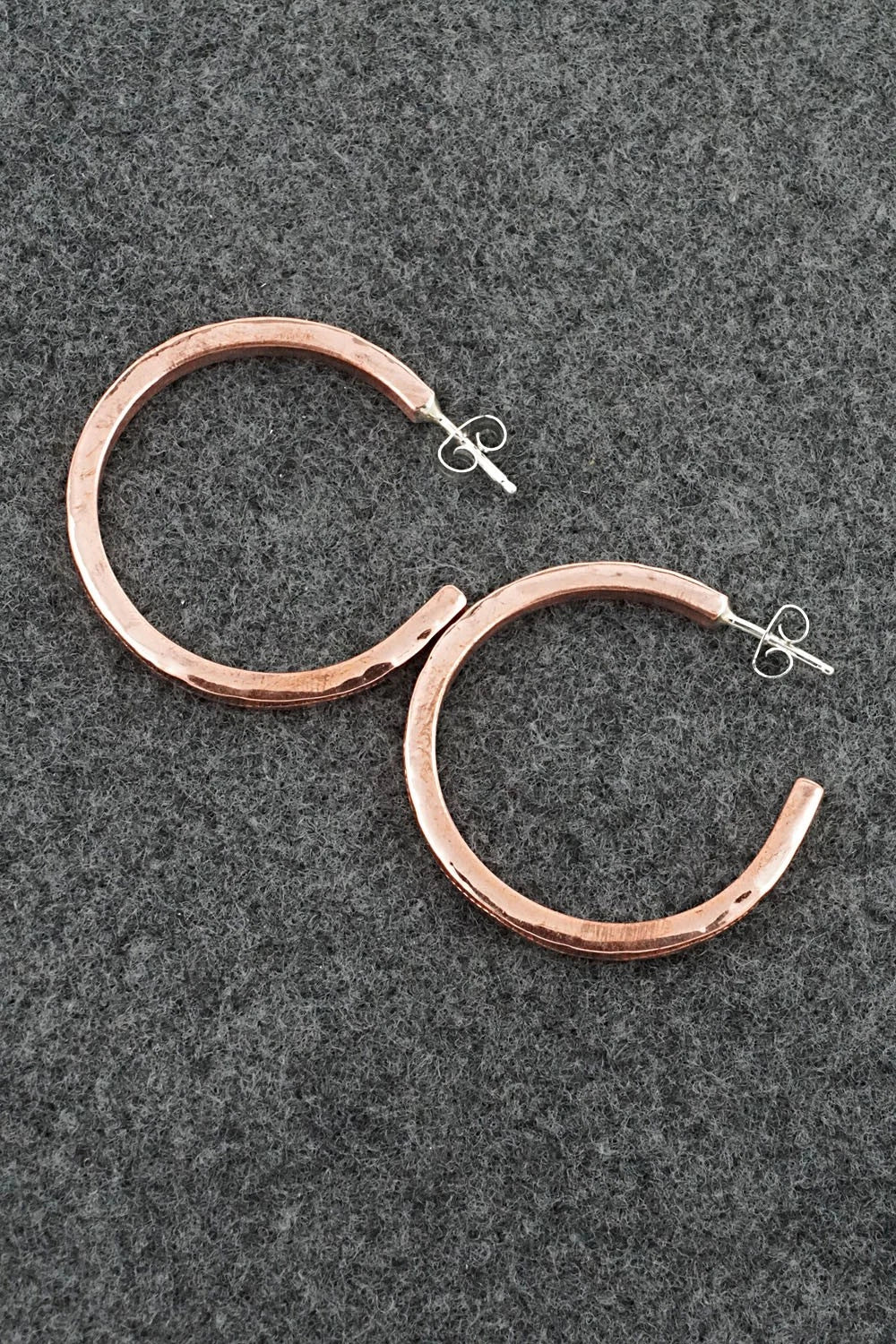 Copper Hoop Earrings - Elaine Tahe