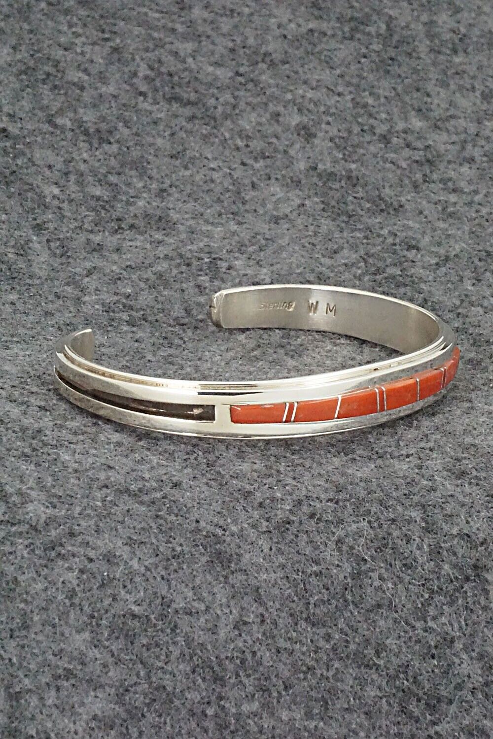 Coral & Sterling Silver Bracelet - Wilbert Muskett