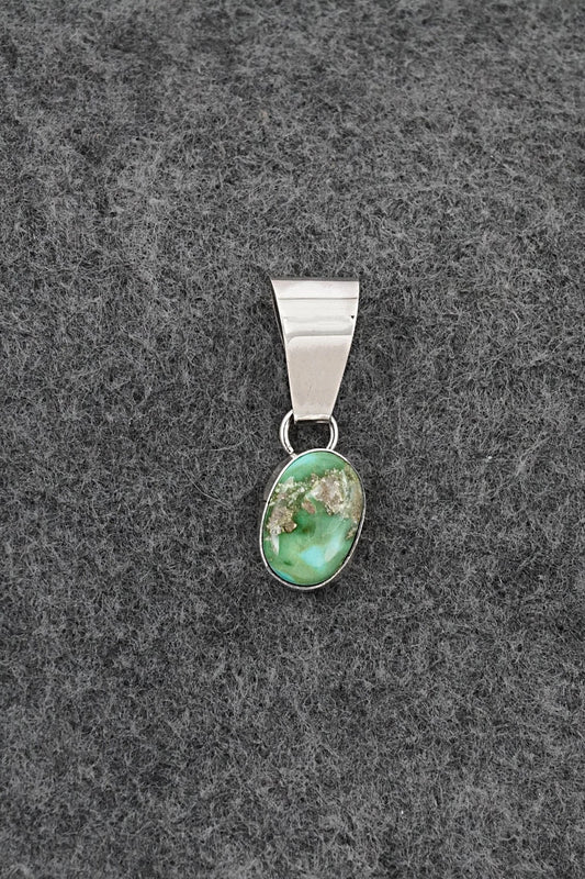 Turquoise & Sterling Silver Pendant - Rosemary Saunders