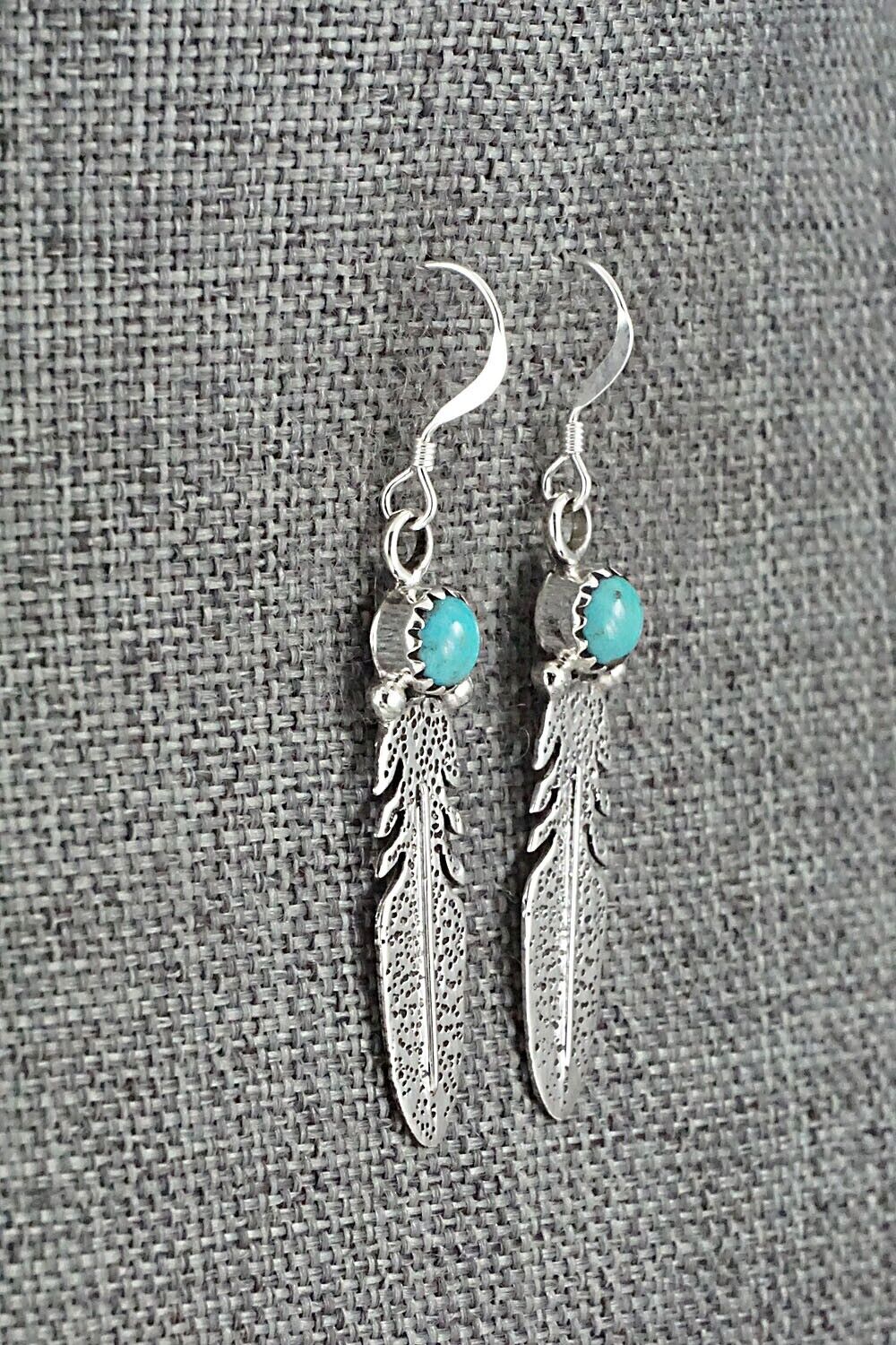 Turquoise & Sterling Silver Earrings - Rita Largo