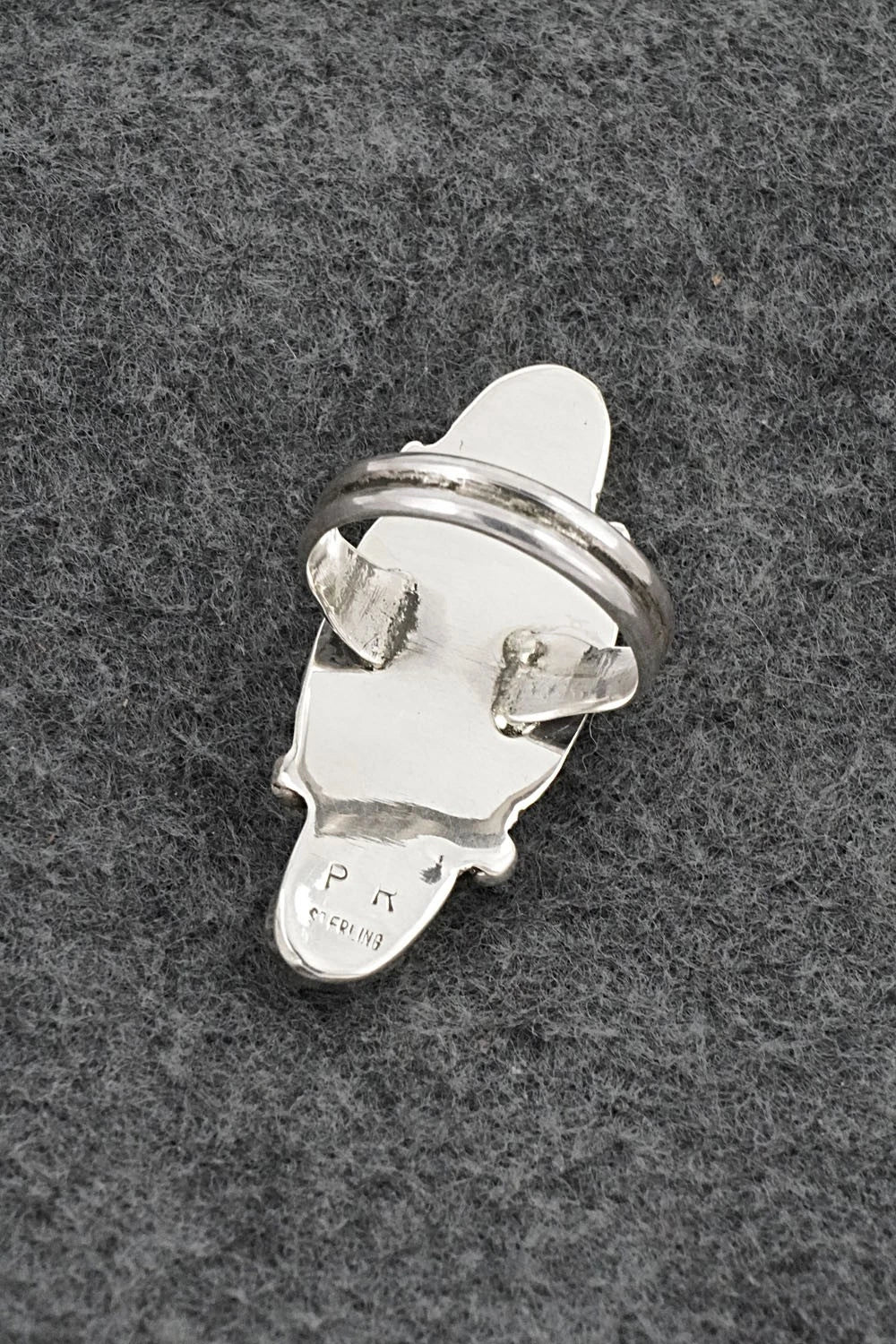 Turquoise & Sterling Silver Ring - Priscilla Reeder - Size 7.5