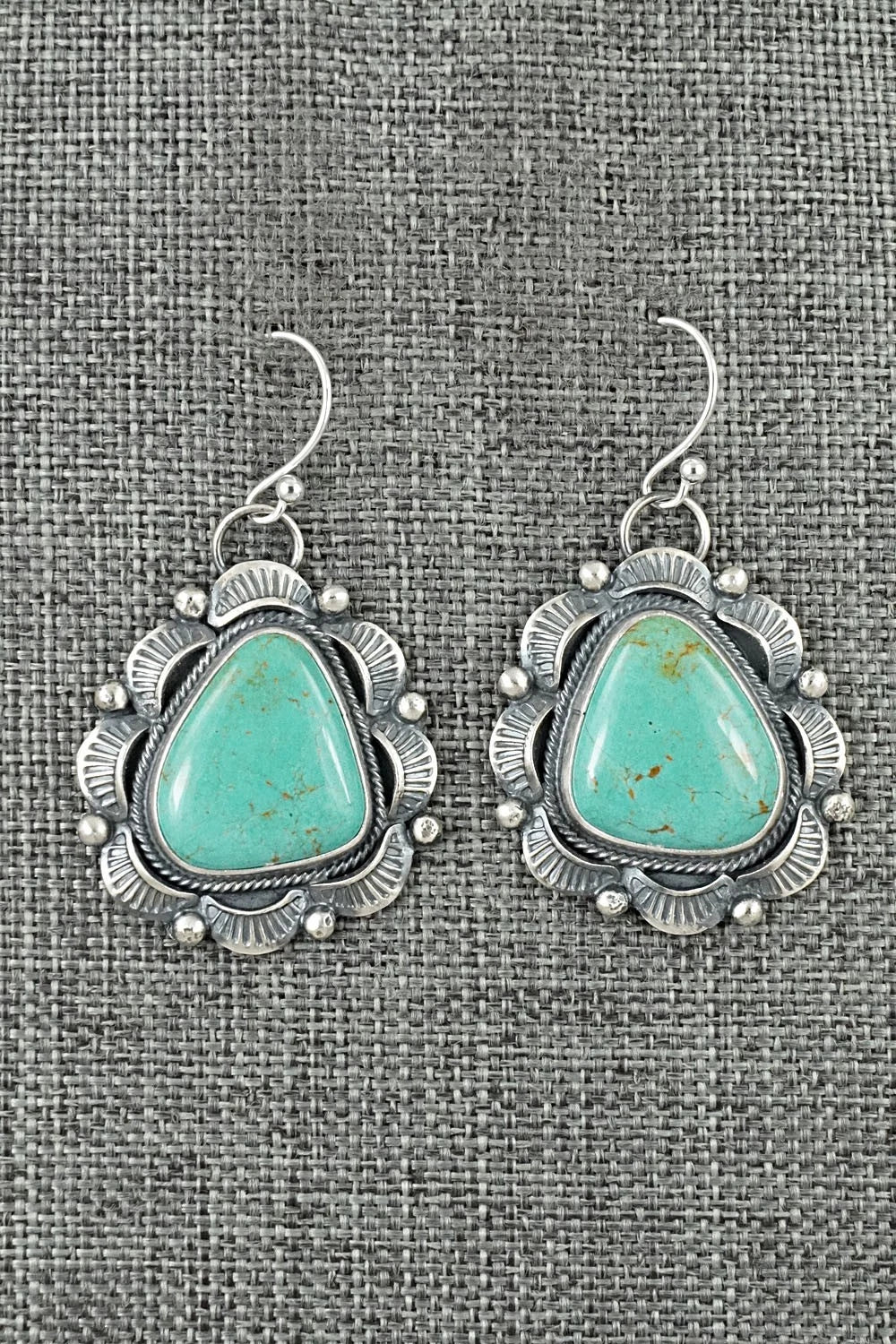 Turquoise & Sterling Silver Earrings - Jackson Hoskie