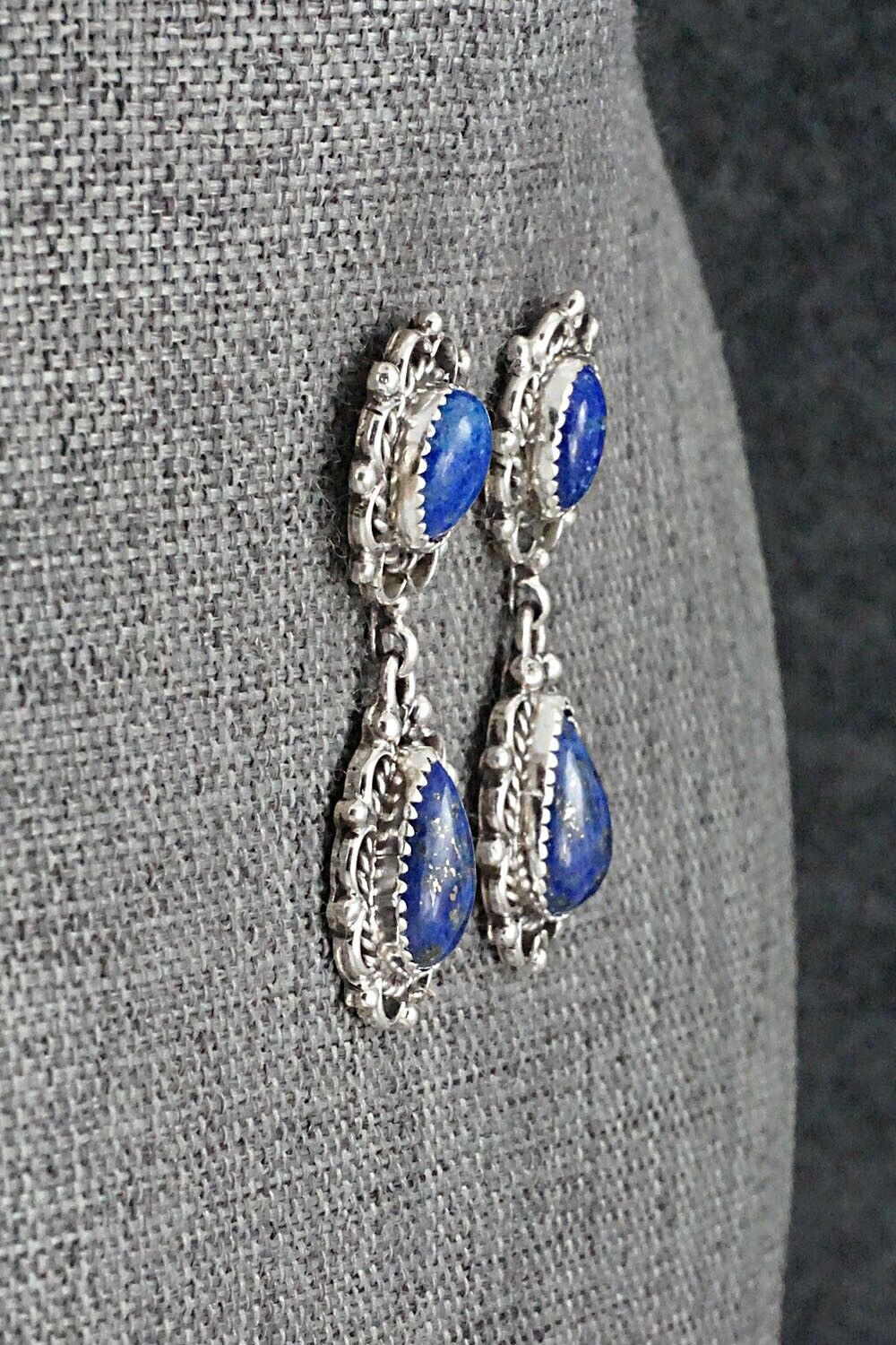 Lapis & Sterling Silver Earrings - Maritta Martinez