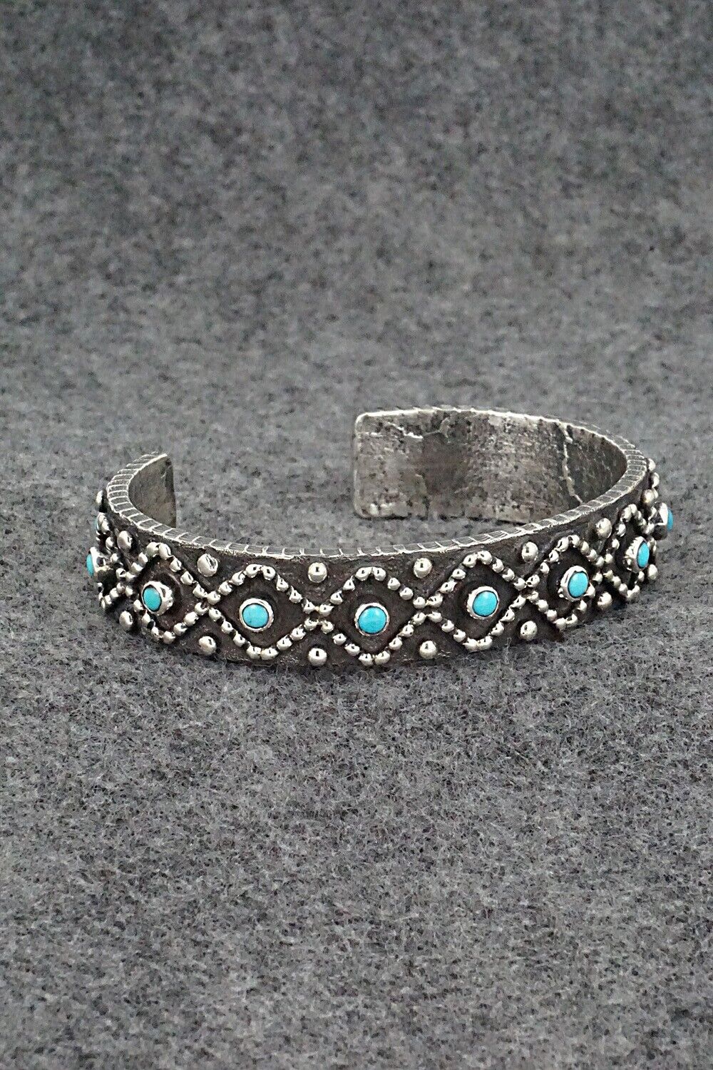 Turquoise & Sterling Silver Bracelet - Ernest Rangel