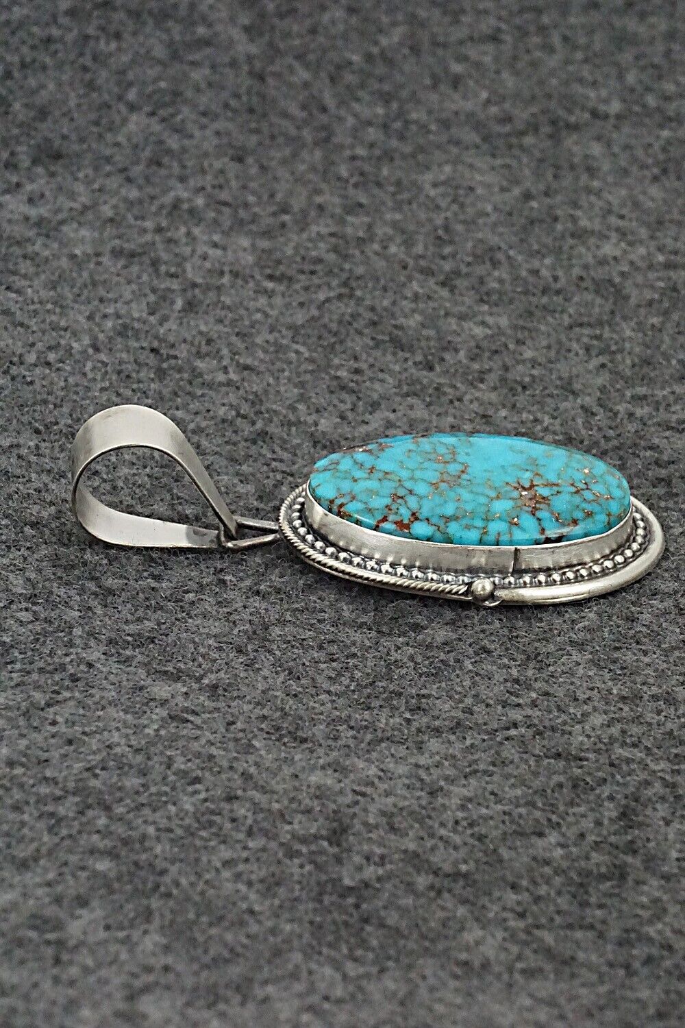 Turquoise & Sterling Silver Pendant - Daniel Benally