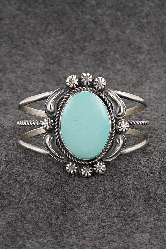Turquoise & Sterling Silver Bracelet - Jeff James Jr.