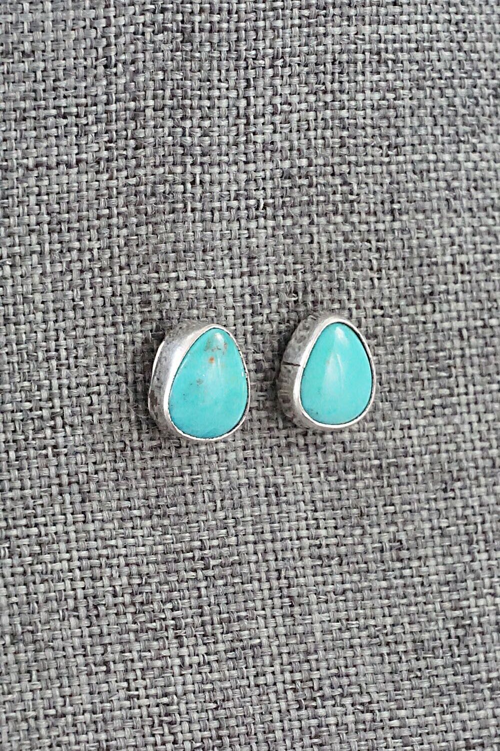 Turquoise & Sterling Silver Earrings - Marco Begaye