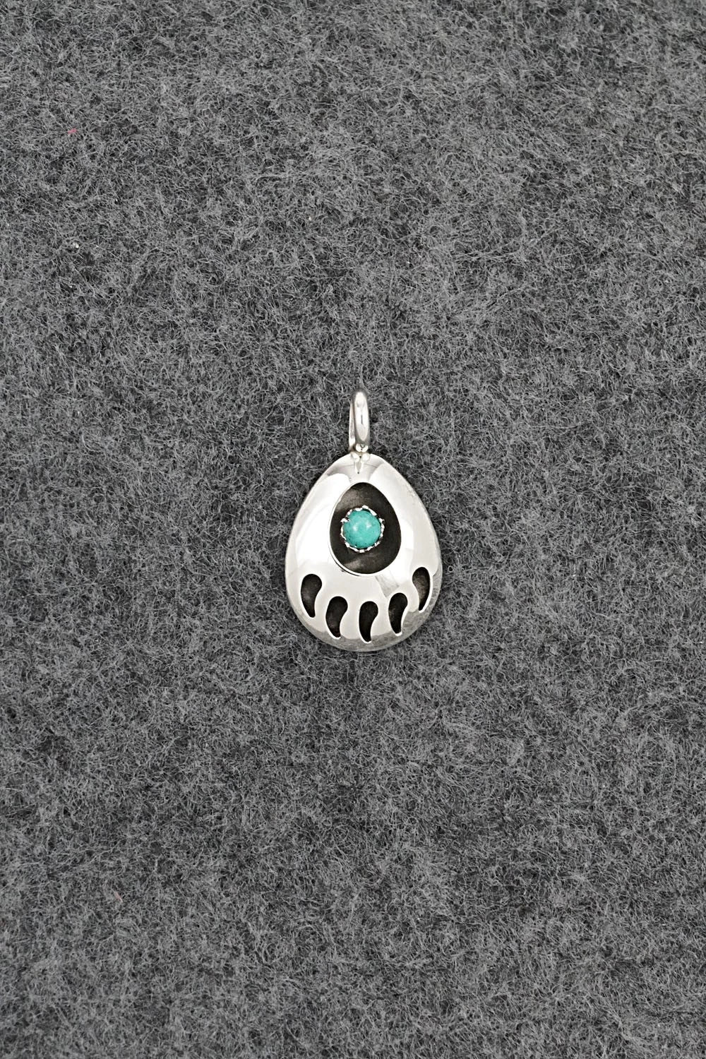 Turquoise & Sterling Silver Pendant - Sandra Parker