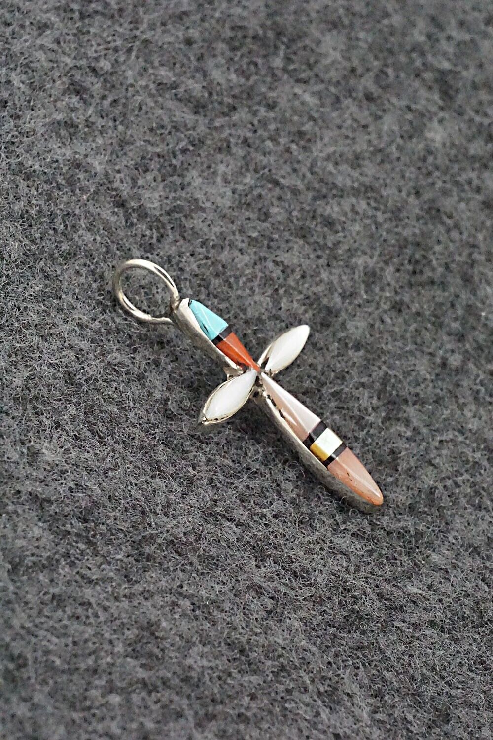 Multi-Stone & Sterling Silver Pendant - Lynette Bowannie