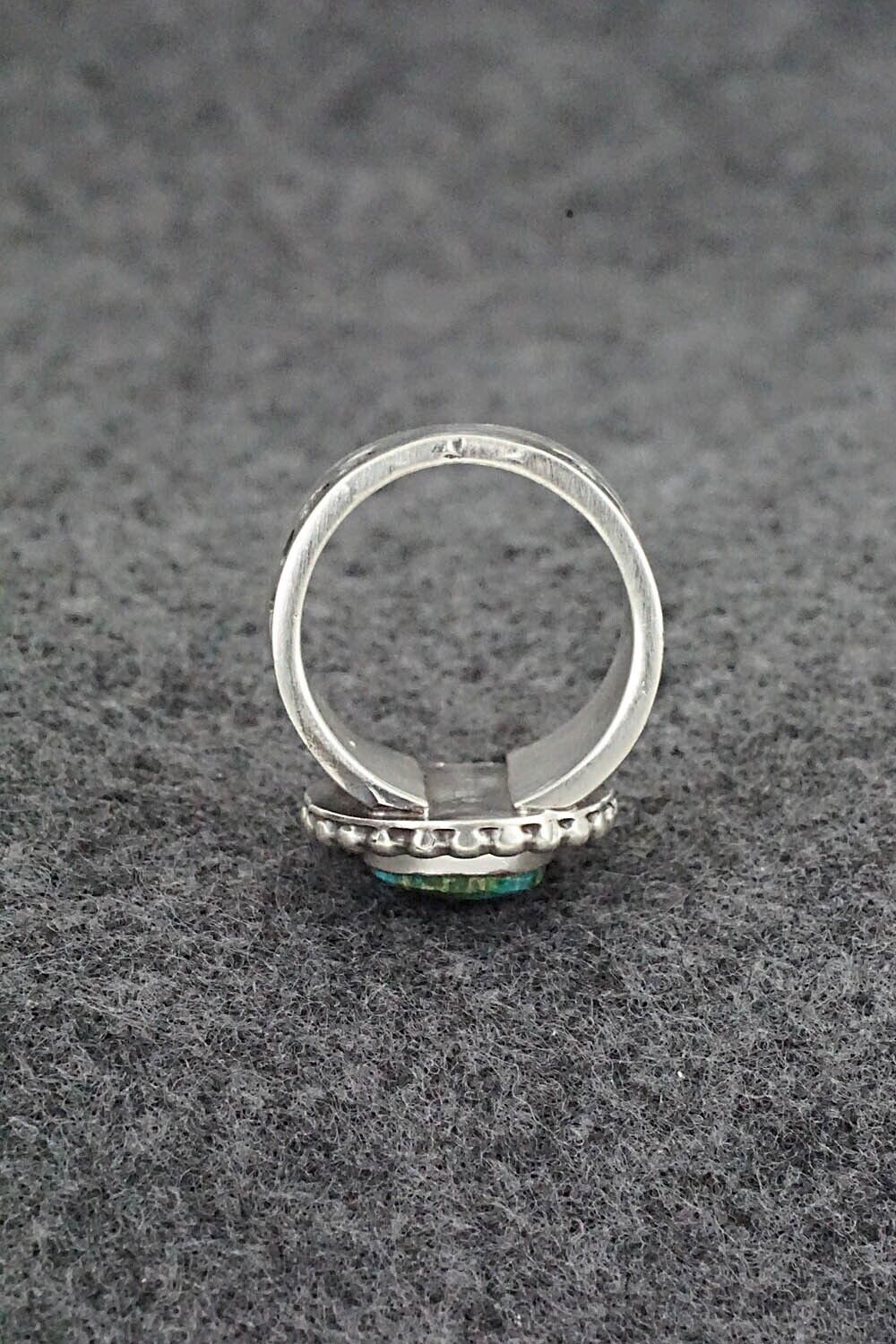 Turquoise & Sterling Silver Ring - Samuel Yellowhair - Size 6