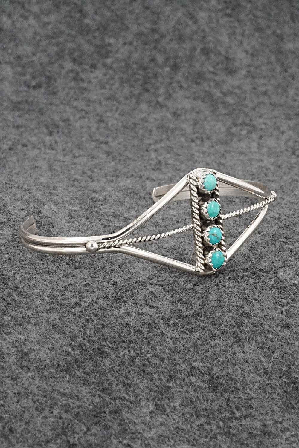 Turquoise & Sterling Silver Bracelet - Janice Spencer