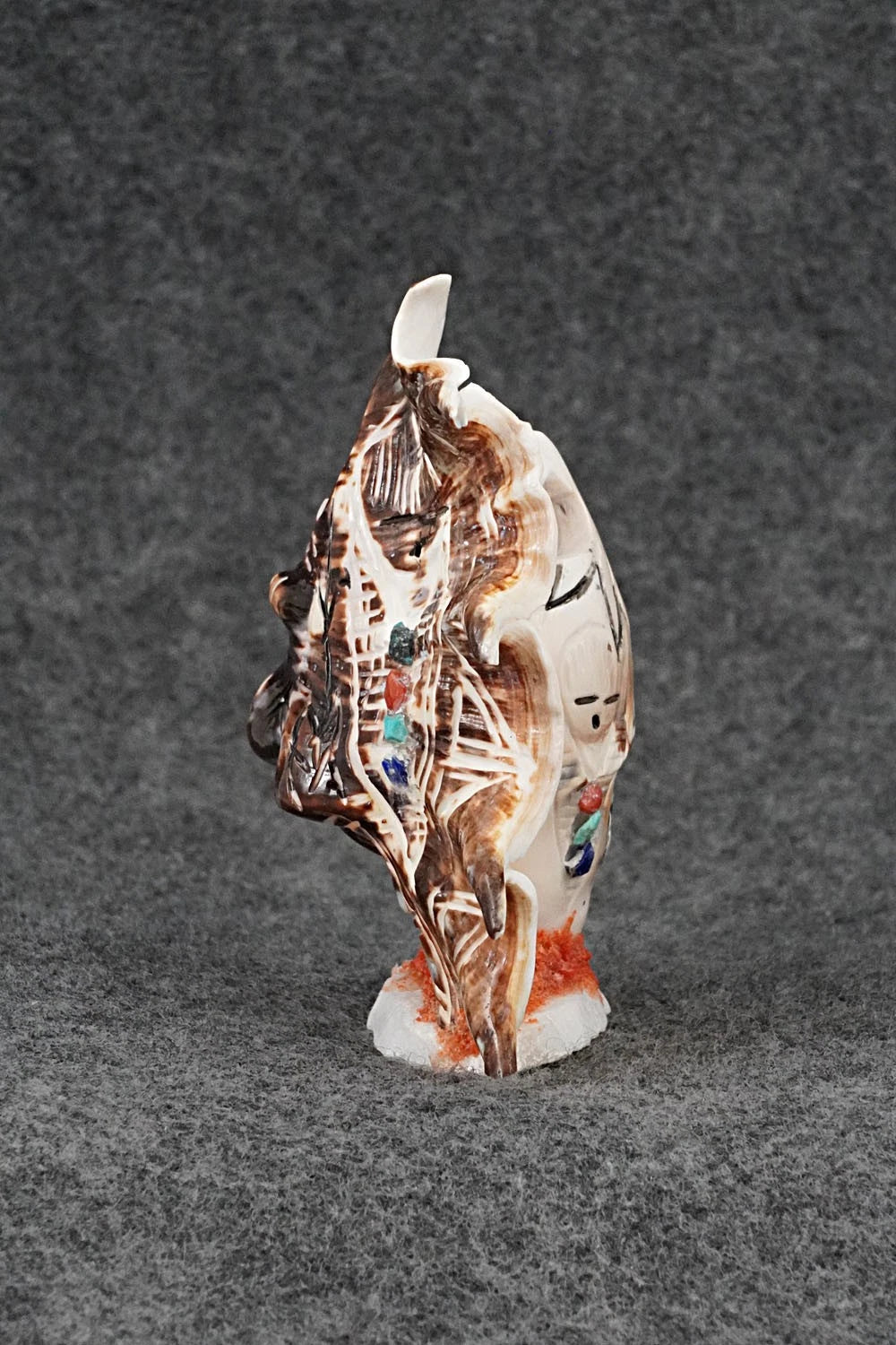 Corn Maiden & Eagle Zuni Fetish Carving - Gloria Chattin