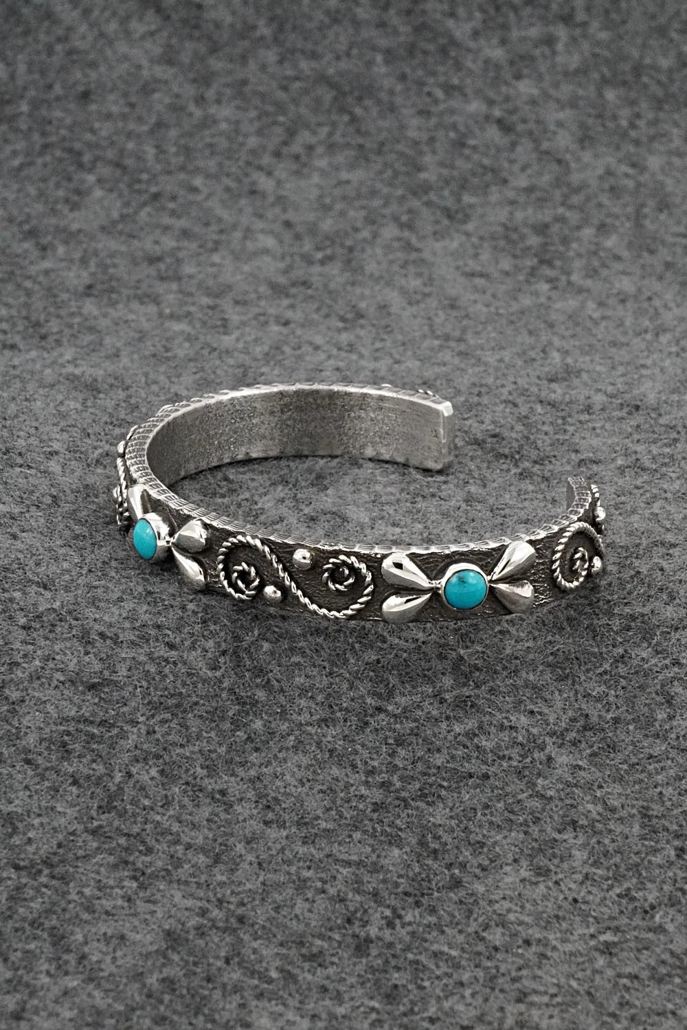 Turquoise & Sterling Silver Bracelet - Ernest Rangel