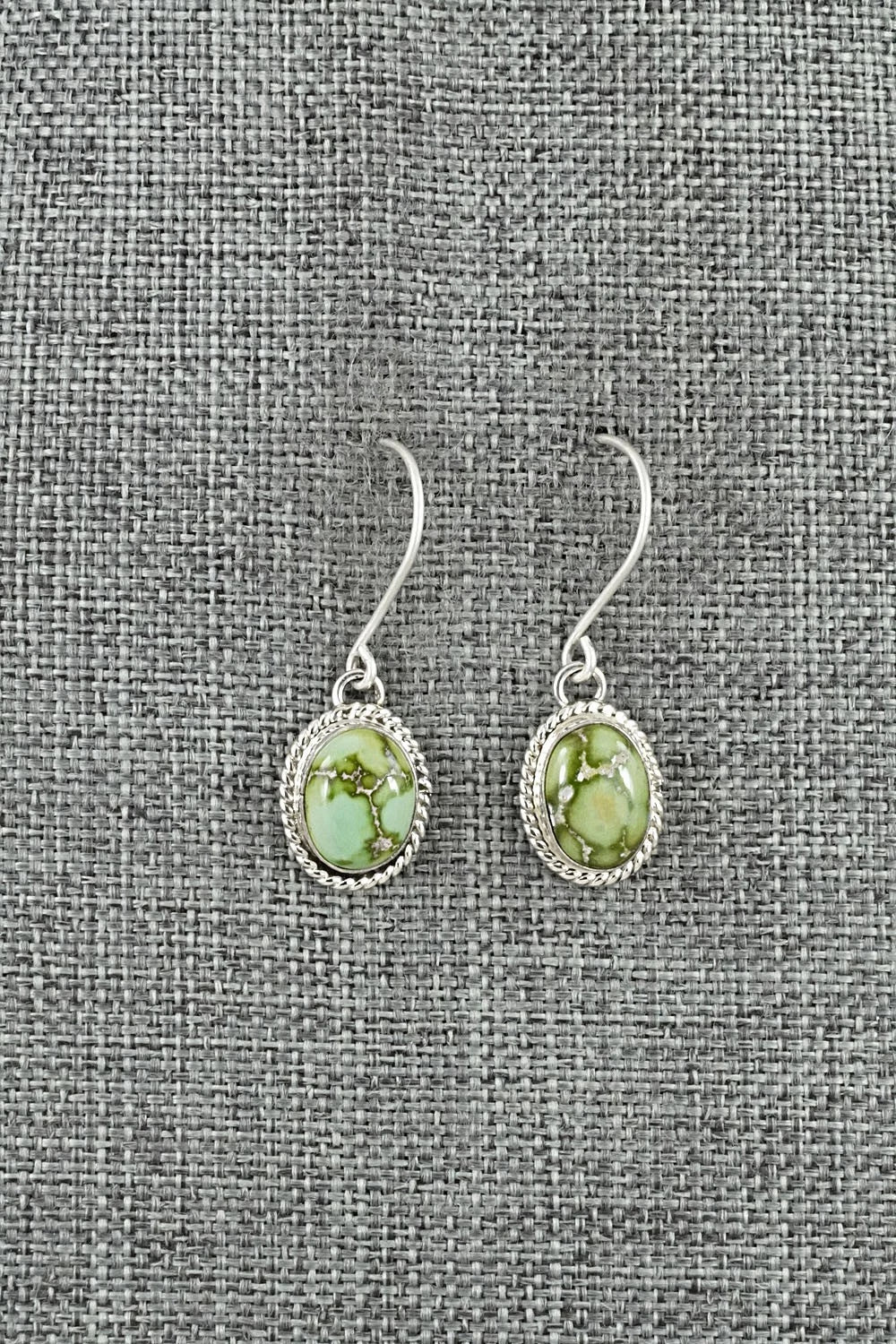 Turquoise & Sterling Silver Earrings - Eugene Gruber