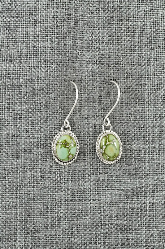 Turquoise & Sterling Silver Earrings - Eugene Gruber
