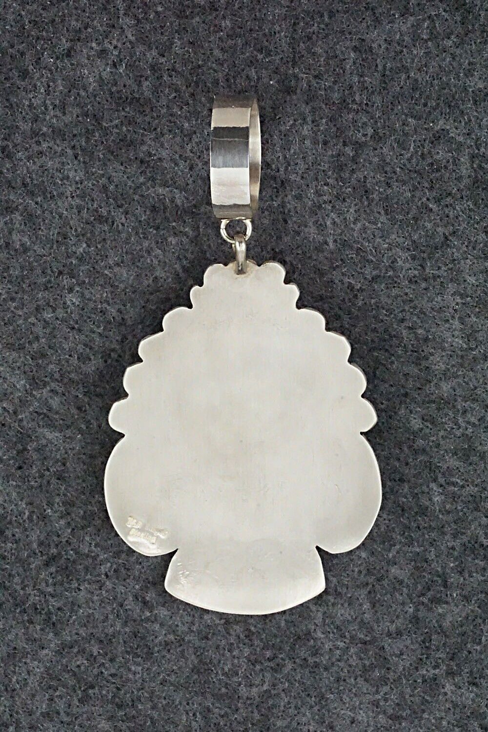 Turquoise & Sterling Silver Pendant - Rosita Singer