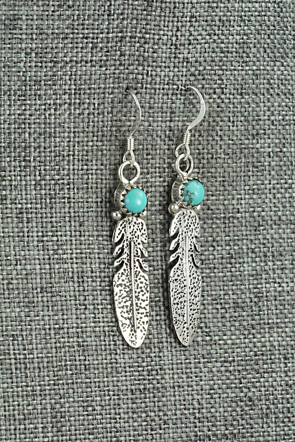 Turquoise & Sterling Silver Earrings - Sharon McCarthy