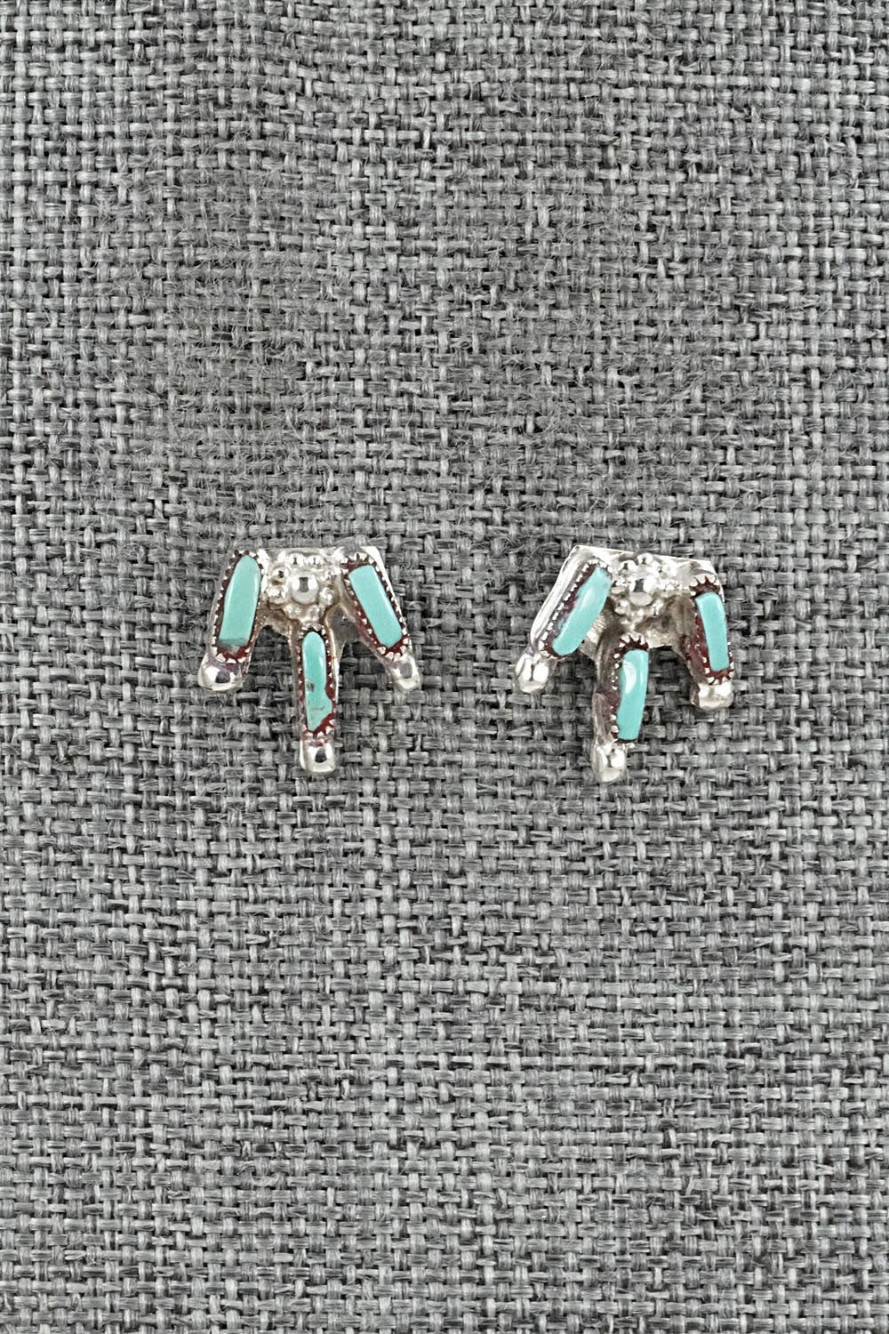 Turquoise & Sterling Silver Necklace and Earrings Set - Veronica Yawakia