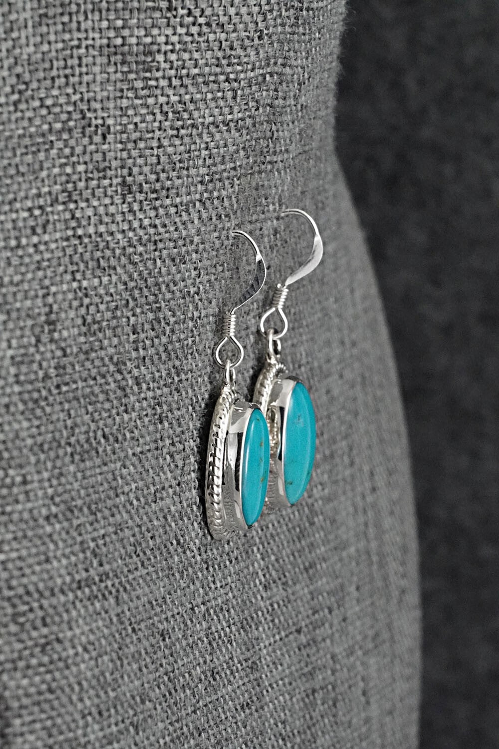 Turquoise & Sterling Silver Earrings - Sharon McCarthy