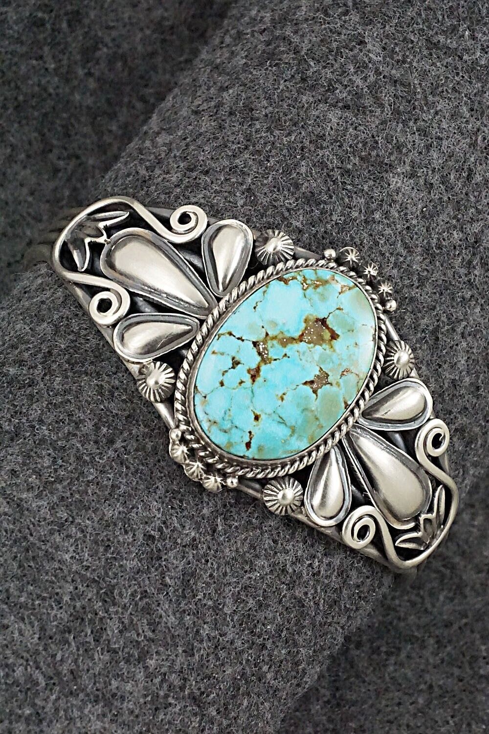 Turquoise & Sterling Silver Bracelet - Derrick Gordon