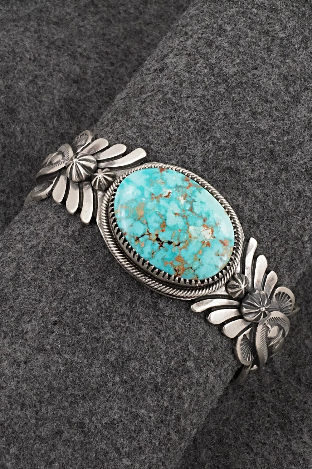 Turquoise & Sterling Silver Bracelet - Mark Yazzie
