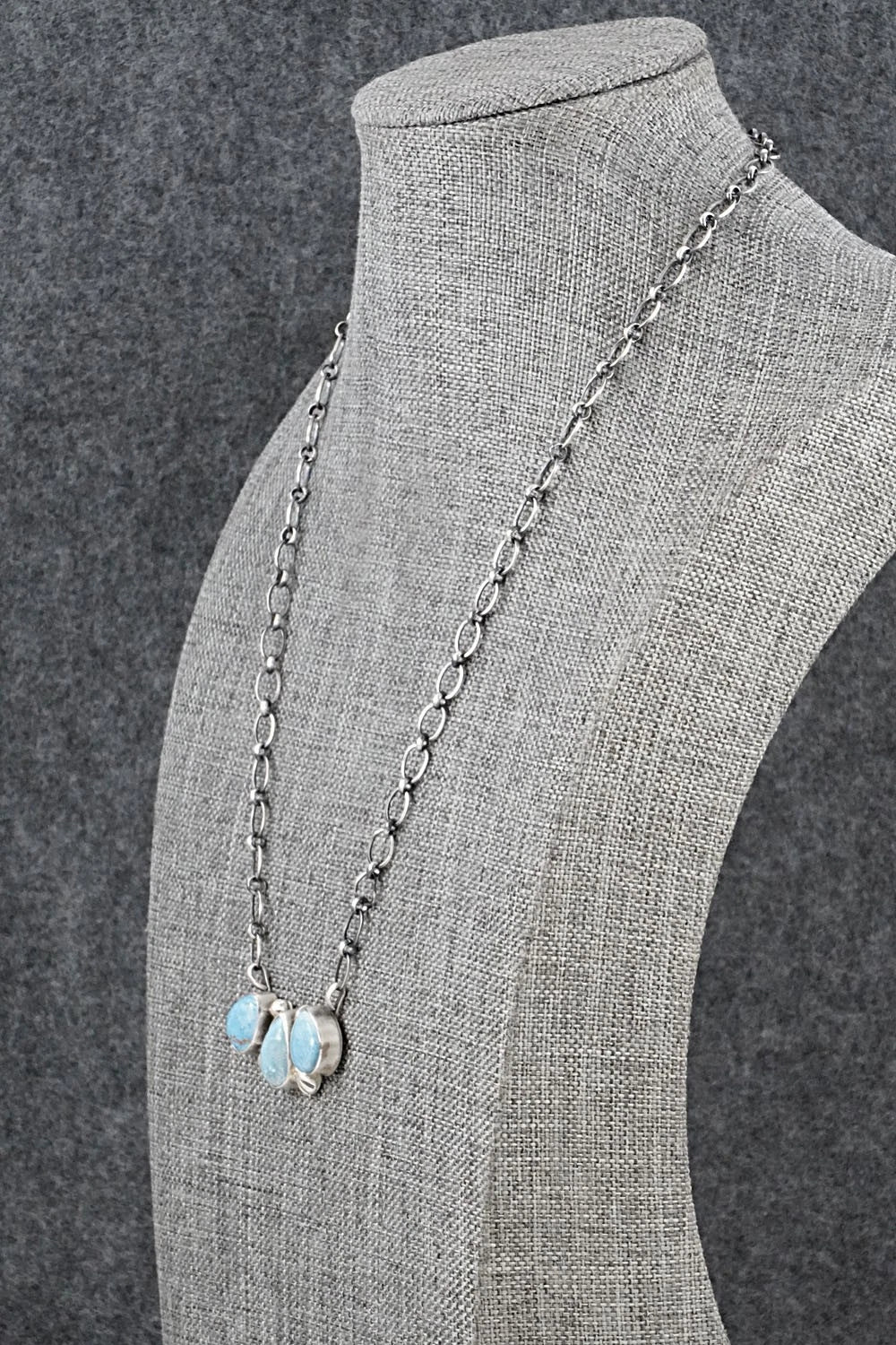 Turquoise & Sterling Silver Necklace - Kathleen Livingston