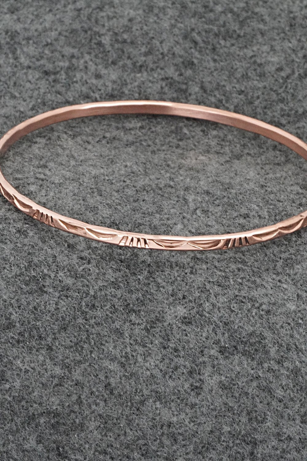 Copper Bangle Bracelet - Elaine Tahe