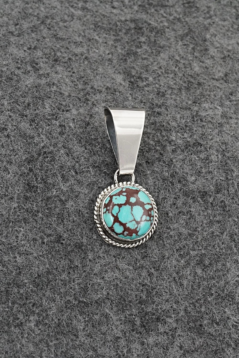 Turquoise & Sterling Silver Pendant - Eugene Gruber