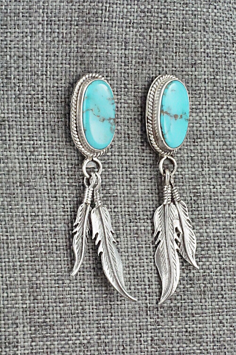 Turquoise and Sterling Silver Earrings - Sharon McCarthy