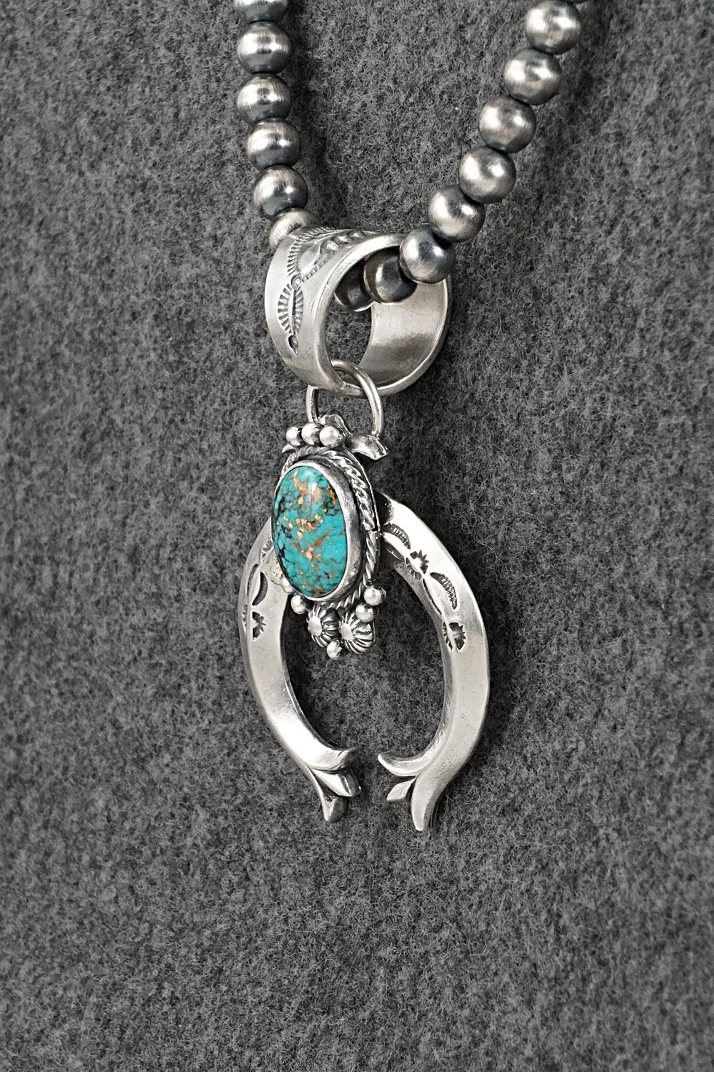 Turquoise & Sterling Silver Necklace - Samuel Yellowhair