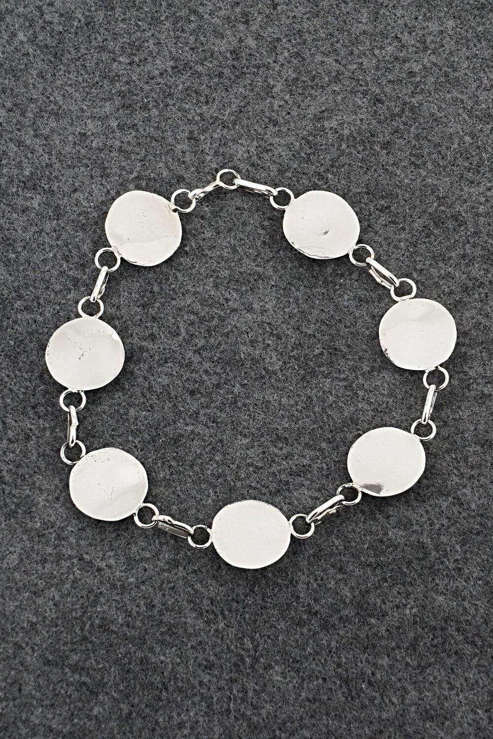 Turquoise & Sterling Silver Link Bracelet - David Morgan