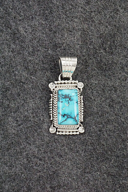 Turquoise & Sterling Silver Pendant - Daniel Benally