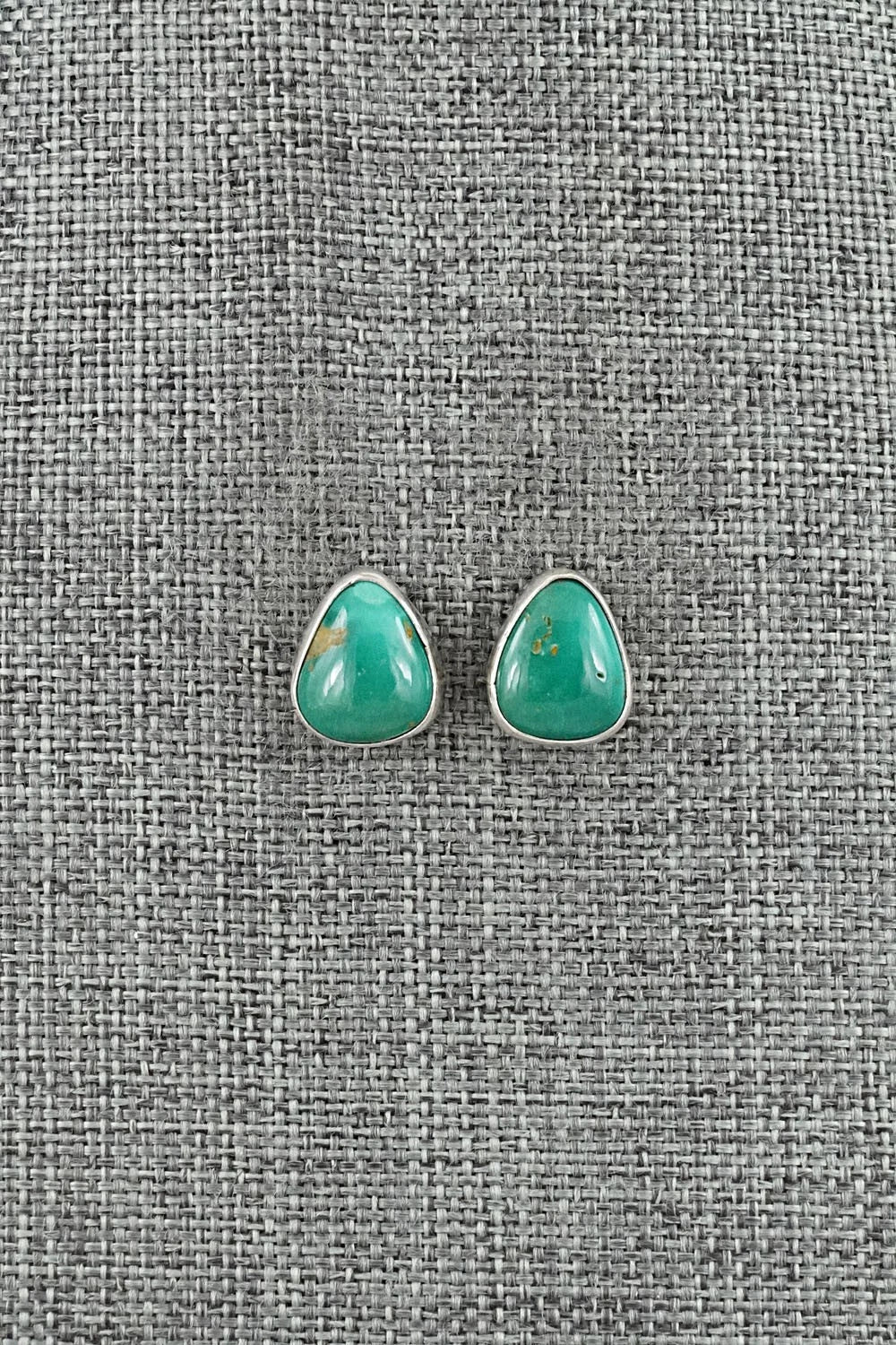 Turquoise & Sterling Silver Earrings - Rosemary Saunders