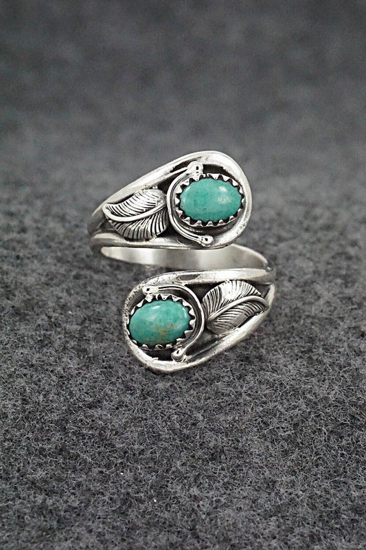 Turquoise & Sterling Silver Ring - Genevieve Francisco - Size 7.5