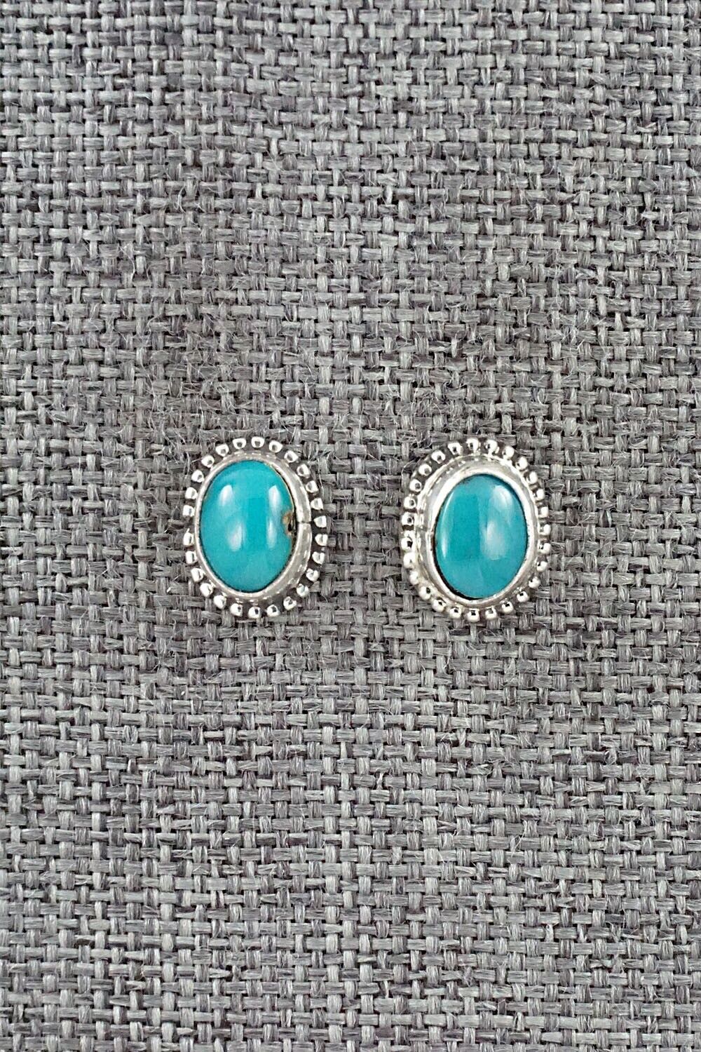 Turquoise & Sterling Silver Earrings - Rosemary Saunders