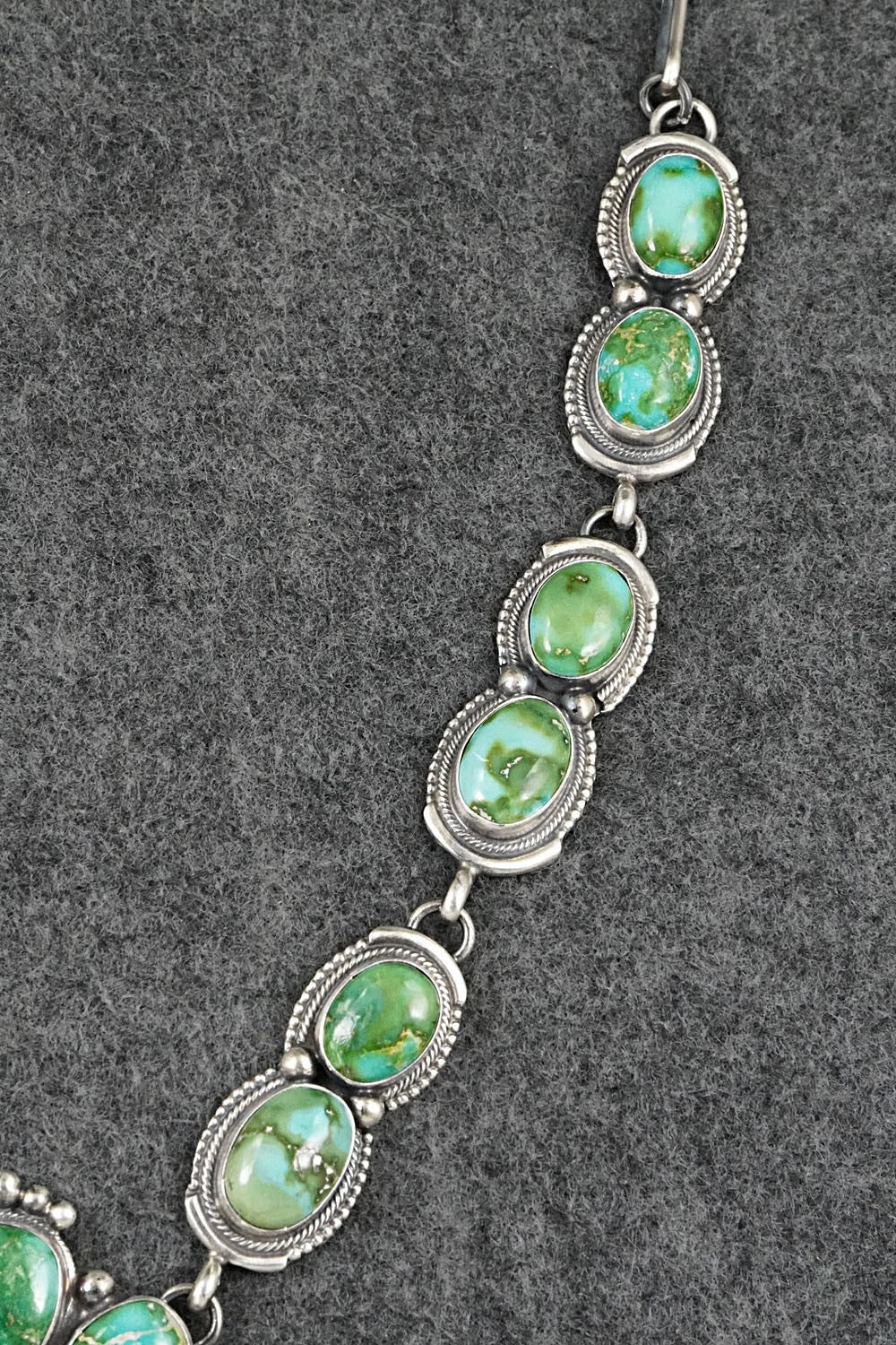 Turquoise & Sterling Silver Squash Blossom Set - Kathleen Livingston
