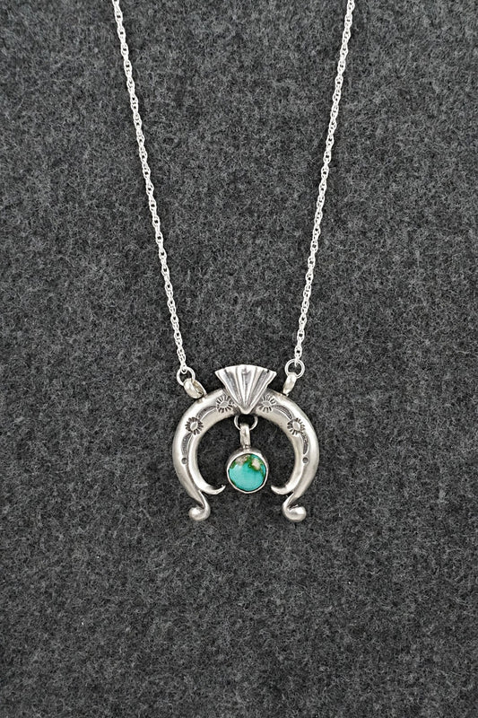 Turquoise & Sterling Silver Necklace - Gary Shorty