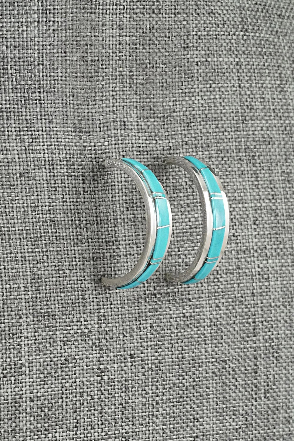 Turquoise & Sterling Silver Earrings - Wilbert Muskett Jr.