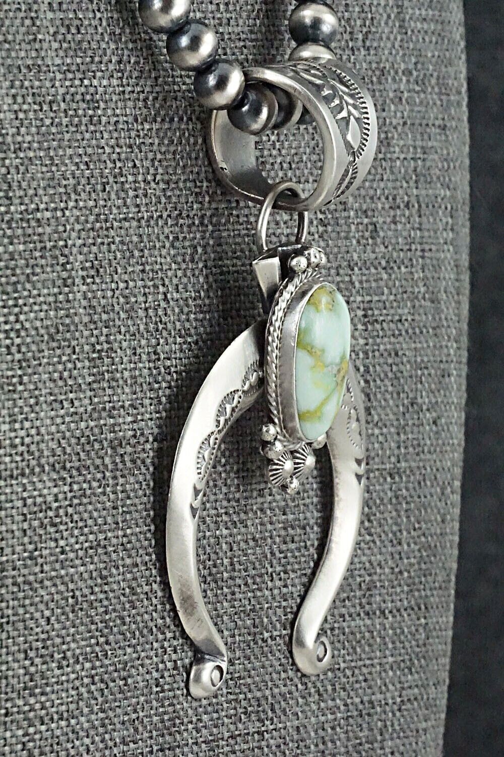 Variscite & Sterling Silver Necklace - Paige Gordon