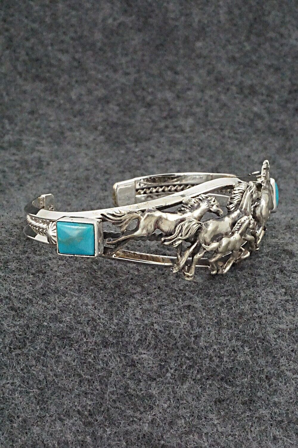 Turquoise & Sterling Silver Bracelet - Bobby Platero