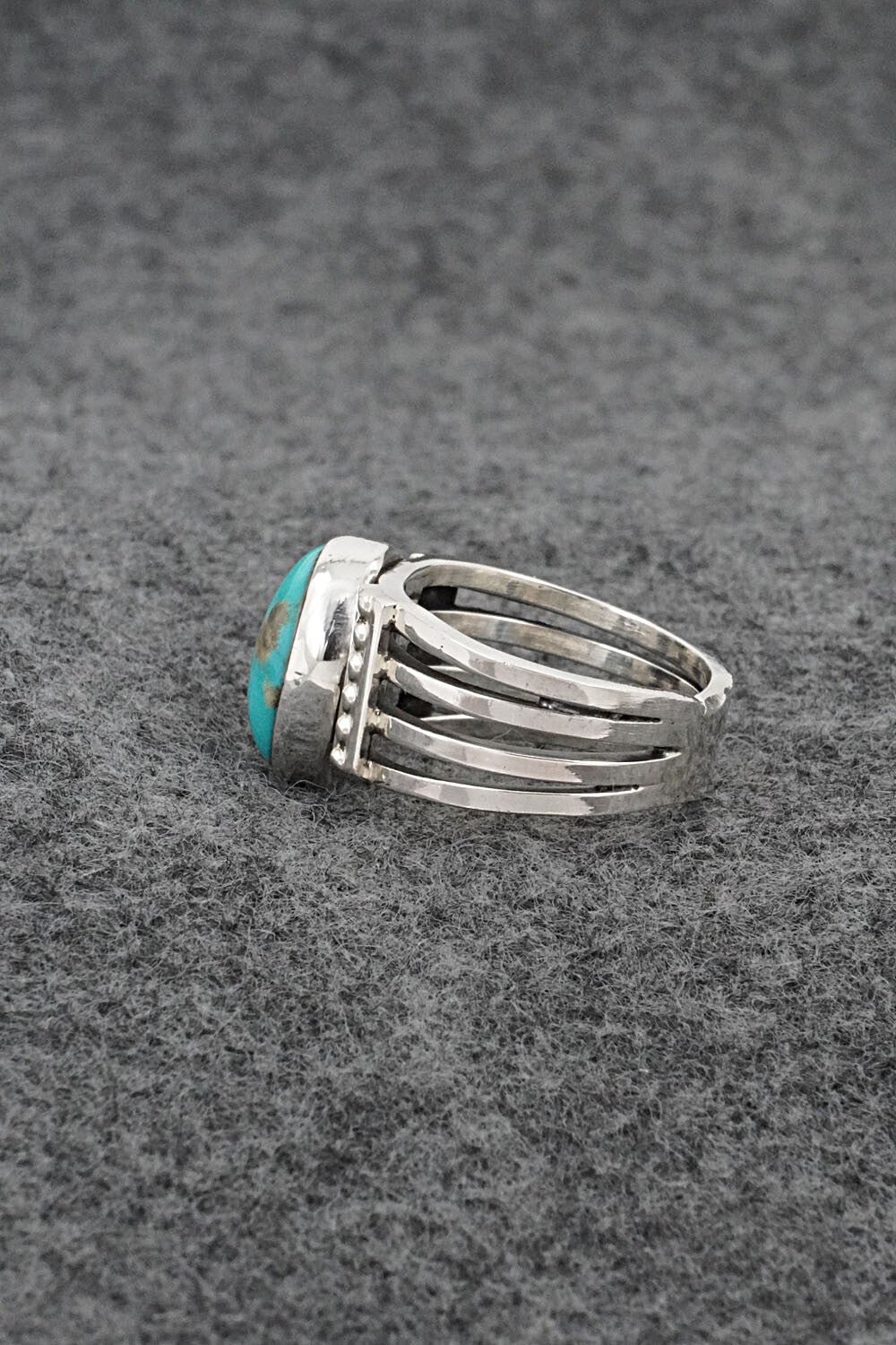 Turquoise & Sterling Silver Ring - Thomas Yazzie - Size 7