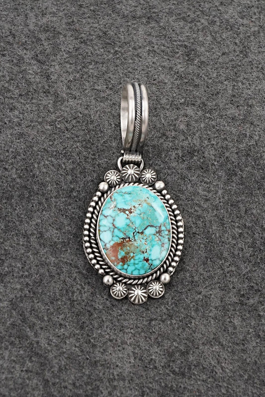 Turquoise & Sterling Silver Pendant - Michael Calladitto