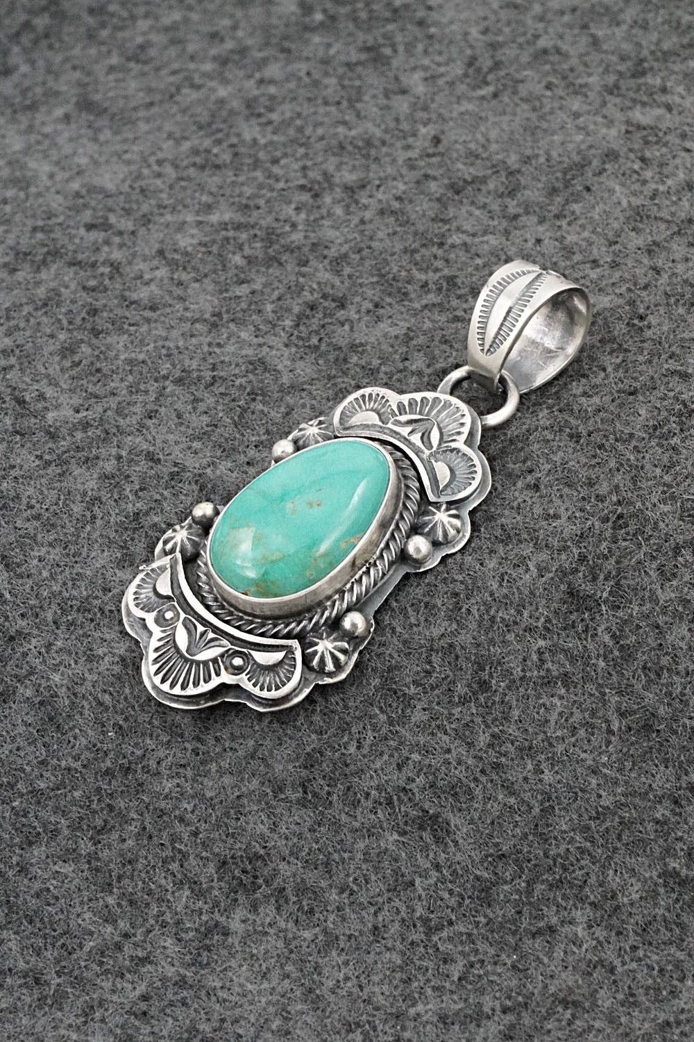 Turquoise & Sterling Silver Pendant - Randy Boyd