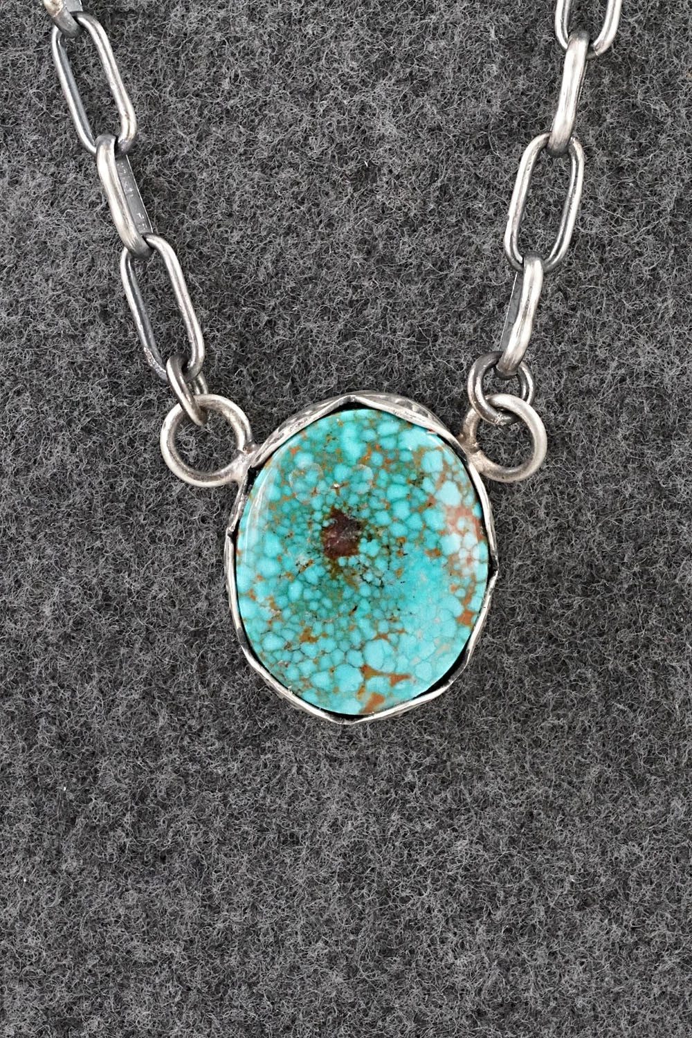 Turquoise & Sterling Silver Necklace - Paul Livingston