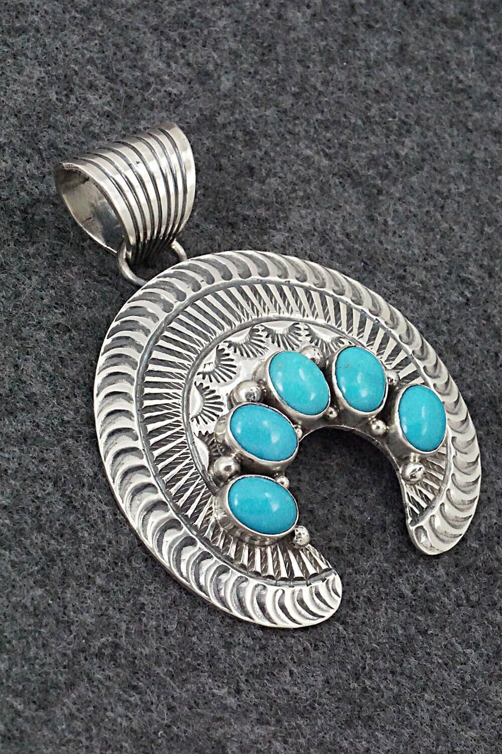 Turquoise and Sterling Silver Pendant - Mary Ann Spencer